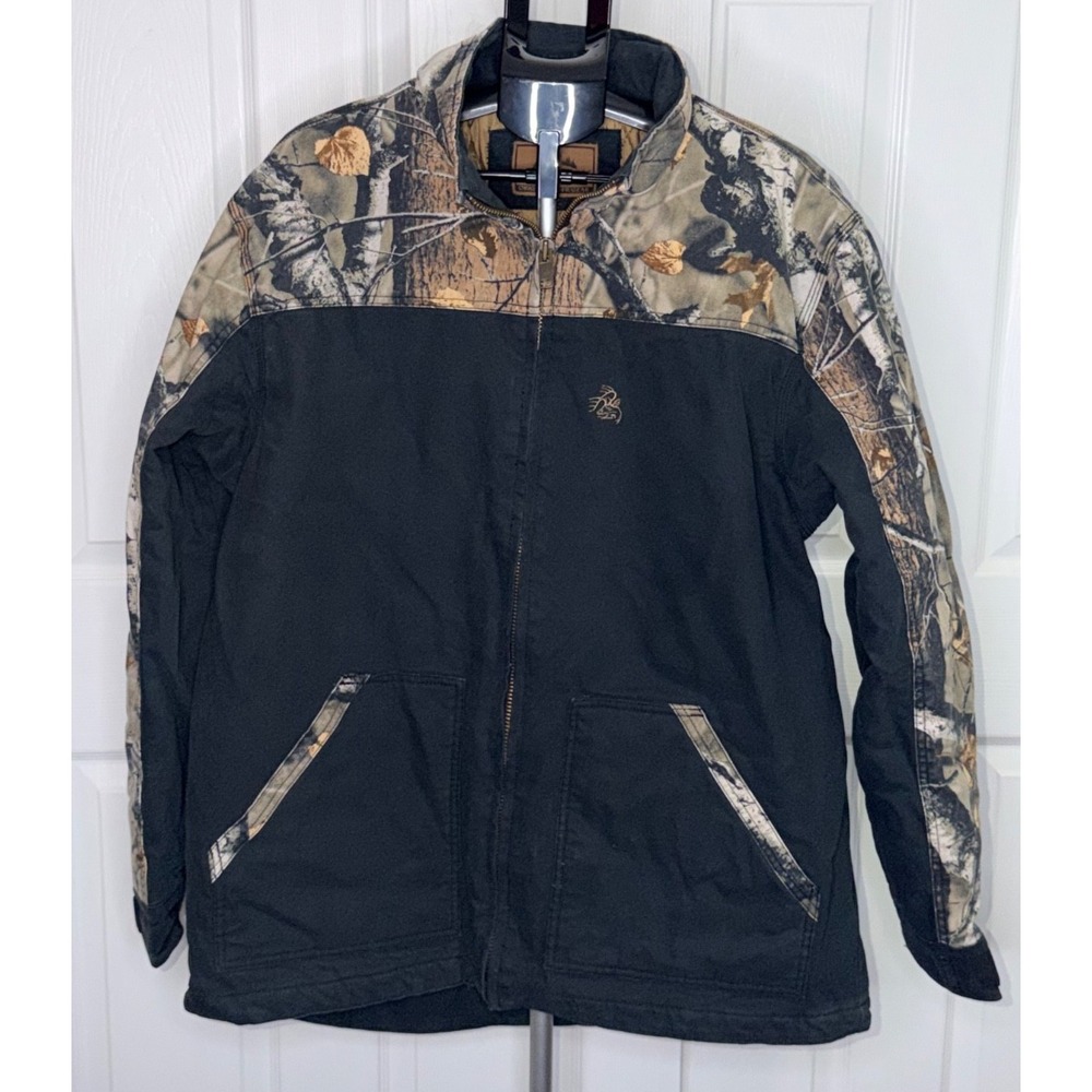 Legendary Whitetails Original Deer Gear Jacket 2XLT Black Camo Hunting Insulated